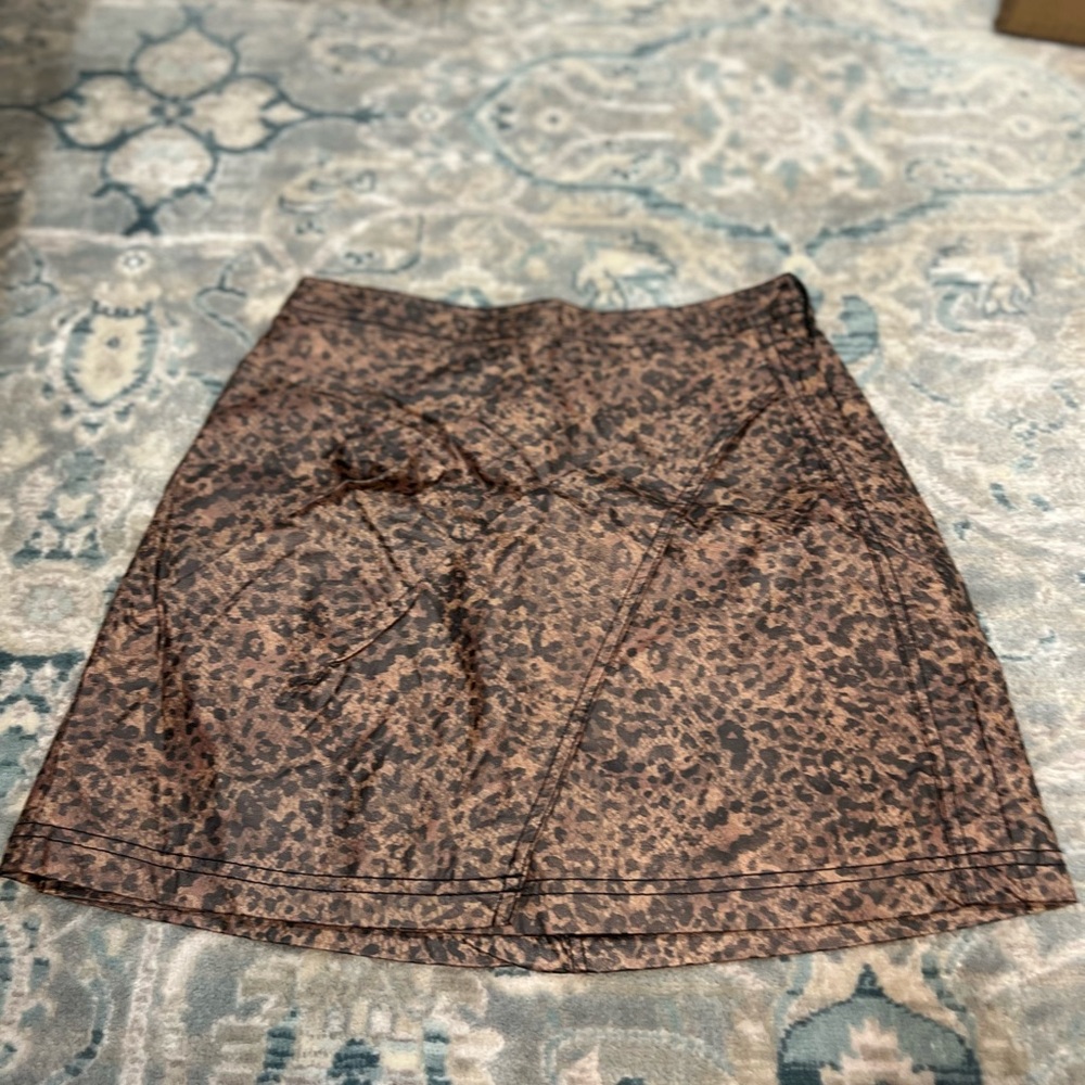 Free people Leopard Print Skirt